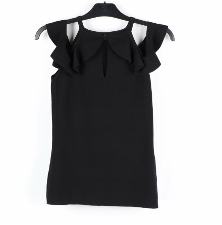Next - Svart ribbad topp - stl. 40