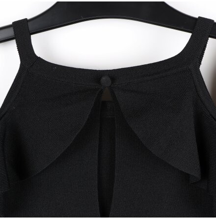 Next - Svart ribbad topp - stl. 40