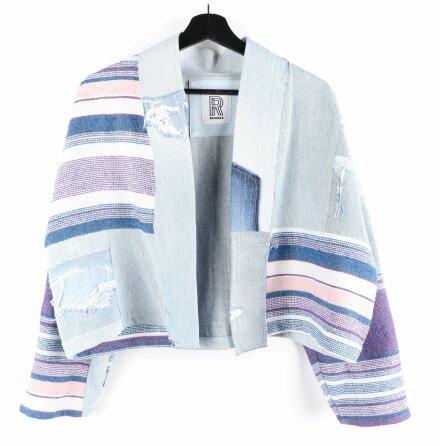 REMAKE STHLM - KIMONOINSPIRERAD JACKA KIM DENIM PATCH