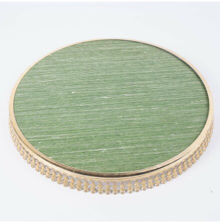 Bricka med spegelglasbotten