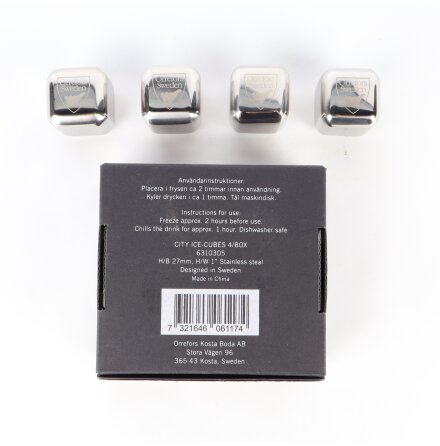 Orrefors - City Ice-cubes - Box med 4st